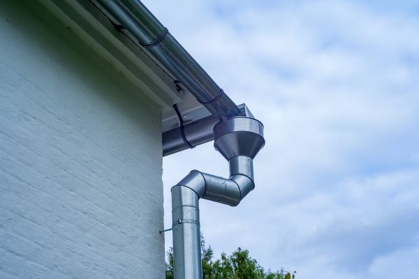 Metal Downspout Replacement in Morrisville